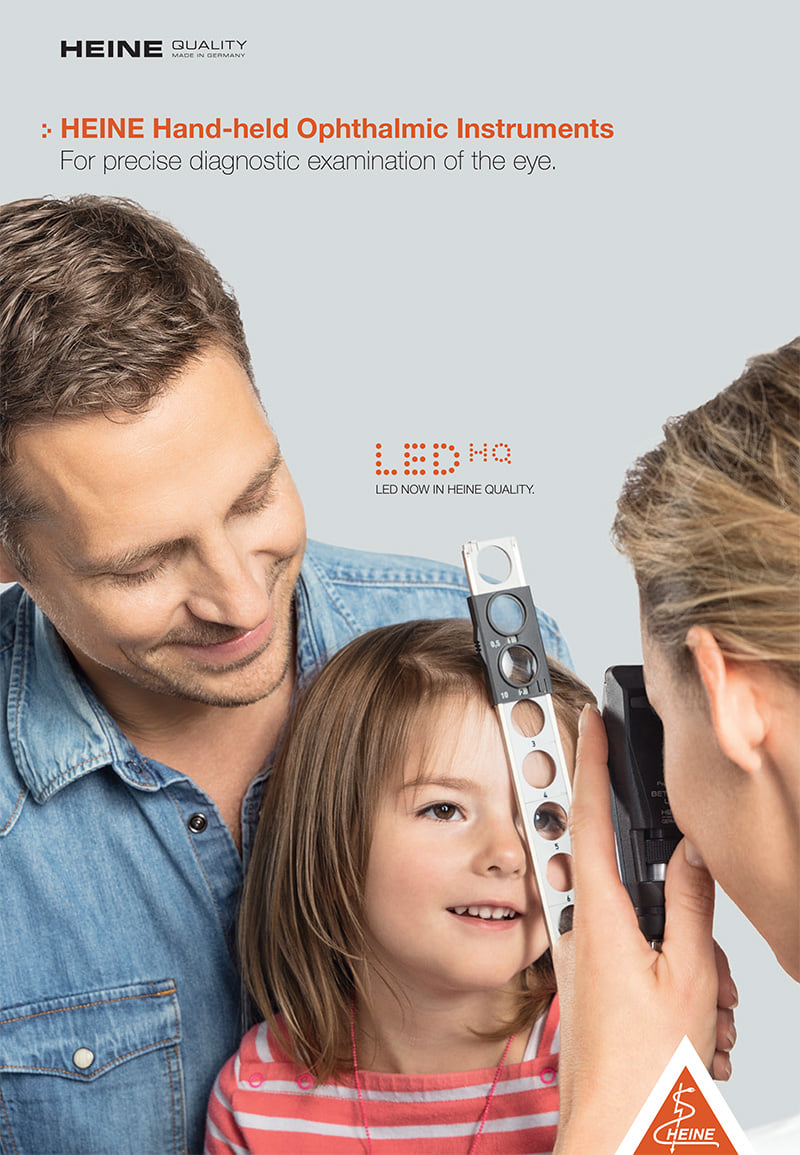 HEINE hand-held indirecte oogspiegel